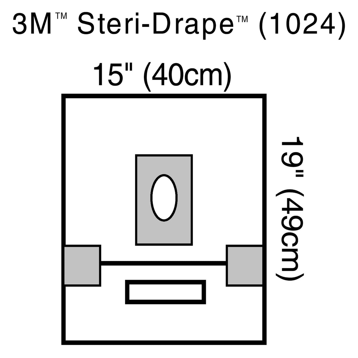 EENT Drape 3M Steri-Drape Small Aperture Drape 15 W X 19 L Inch Sterile