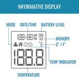 Non-Contact Skin Surface Thermometer HealthSmart Infrared Skin Probe Handheld