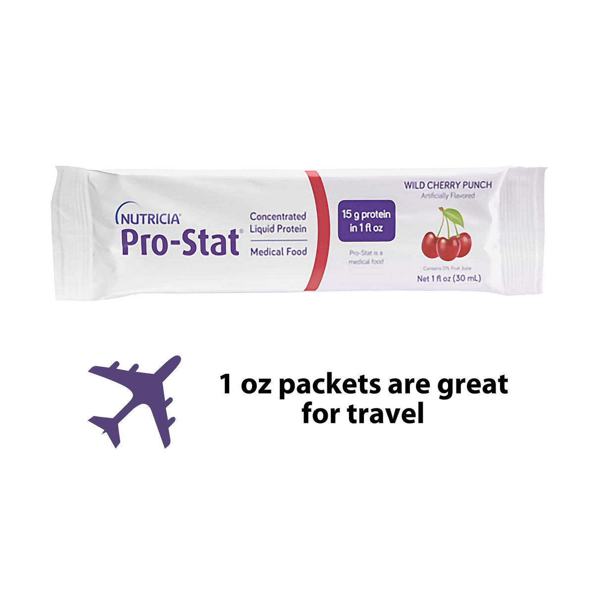Oral Supplement Pro-Stat Wild Cherry Punch Flavor Liquid 1 oz. Individual Packet