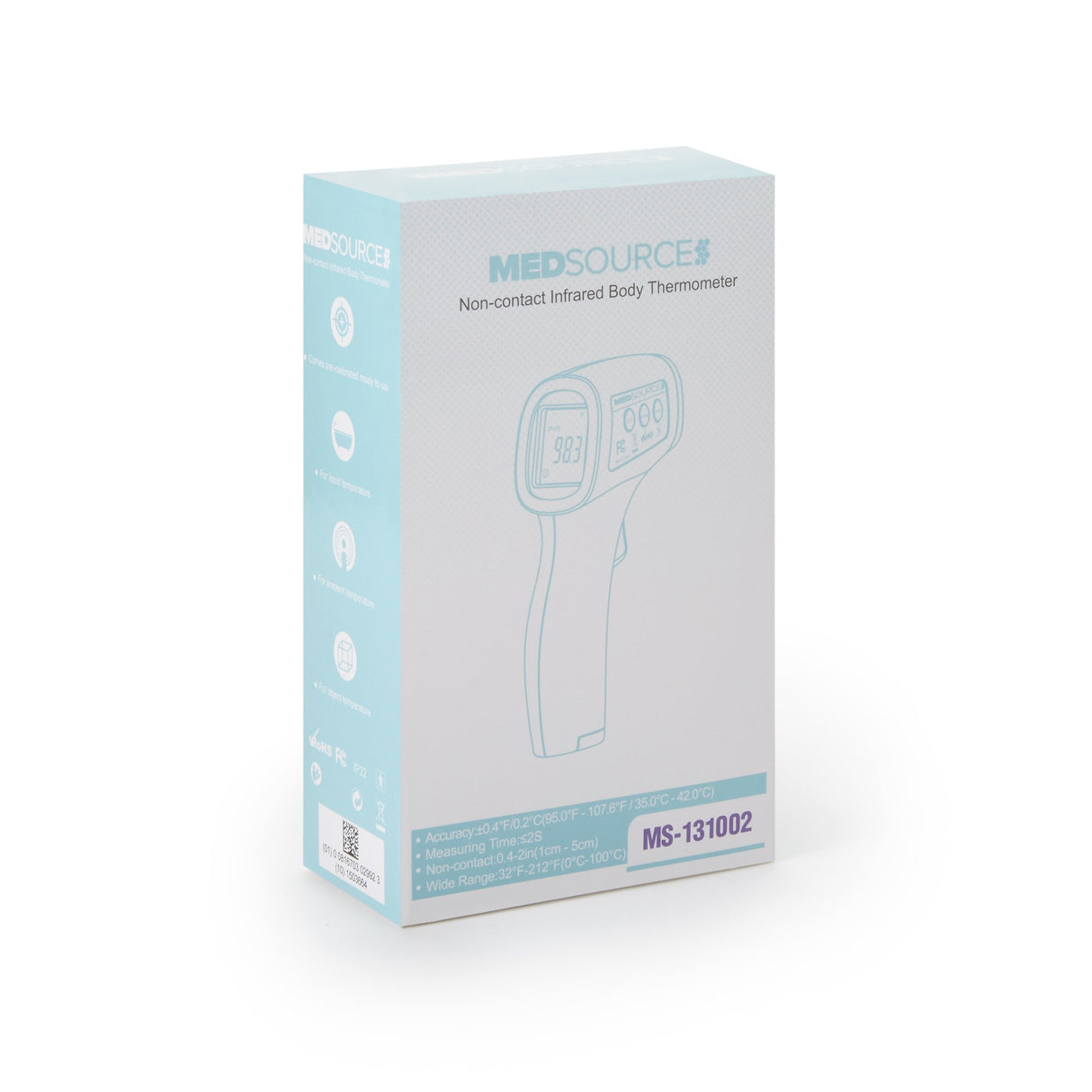 Non-Contact Skin Surface Thermometer Medsource IR300 Infrared Skin Probe Handheld