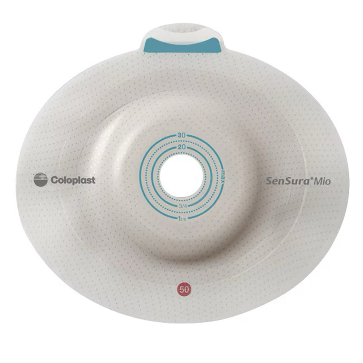 Ostomy Barrier SenSura Mio Click Precut, Extended Wear Elastic Adhesive 60 mm Flange Blue Code System 1-1/4 Inch Opening