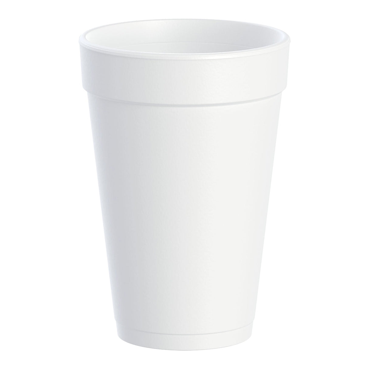 Insulated Drinking Cup Dart 16 oz. White Styrofoam Disposable