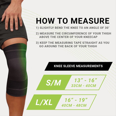 Knee Support Green Drop Large / X-Large Pull-On 16 to 19 Inch Thigh Circumference Left or Right Knee