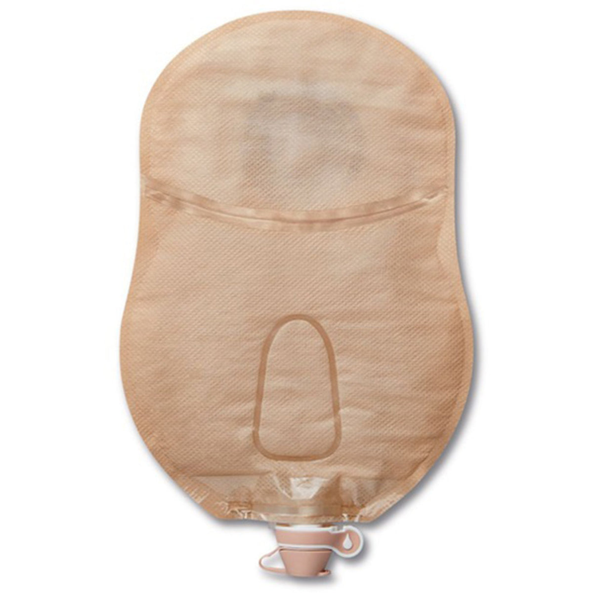 Urostomy Pouch CeraPlus One-Piece System 9 Inch Length Soft Convex, Pre-Cut 1 Inch Stoma Drainable