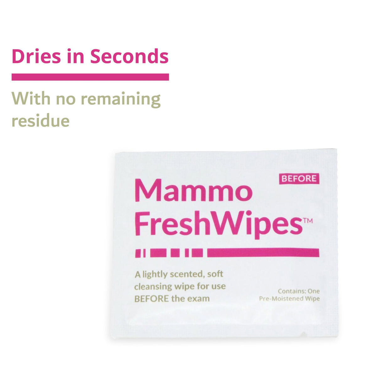 Mammography Cleansing Towelette PDC Freshwipes Individual Packet Scented 50 Count