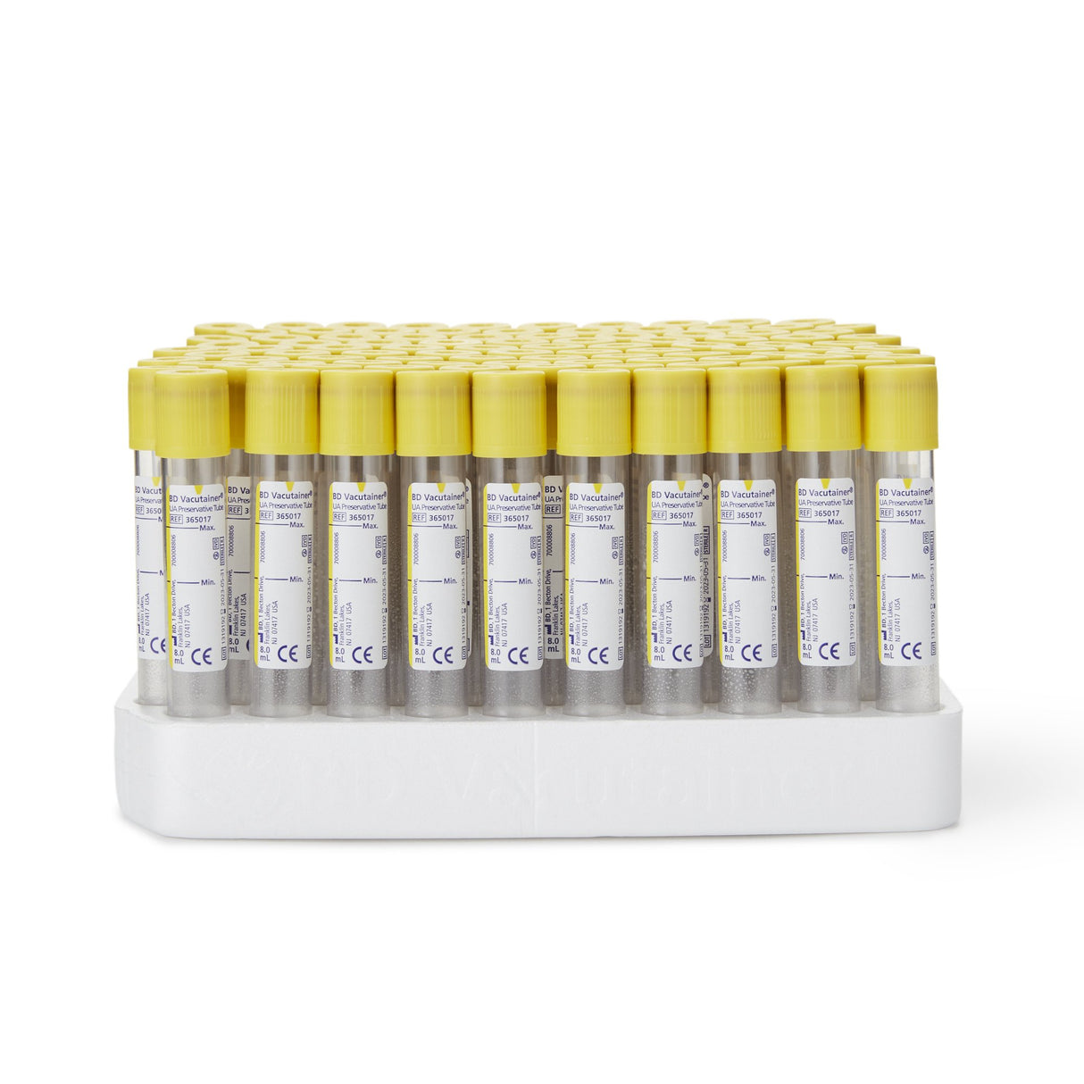 BD Vacutainer Urinalysis Tube Chlorhexidine / Ethyl Paraben / Sodium Propionate Additive 8 mL BD Hemogard Closure Polyethylene Terephthalate (PET) Tube