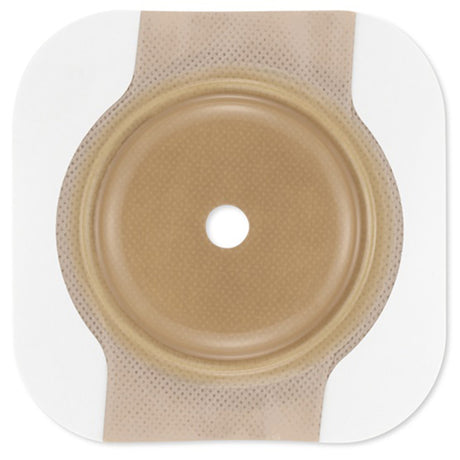 Ostomy Barrier New Image CeraPlus Precut, Extended Wear Adhesive Tape Borders 44 mm Flange Green Code System 1 Inch Opening