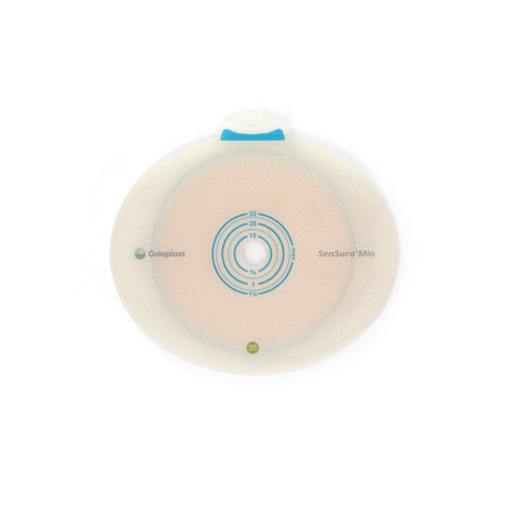 Ostomy Barrier SenSura Mio Flex Trim to Fit, Extended Wear Elastic Adhesive 40 mm Flange Green Code System 3/8 to 1-5/16 Inch Opening