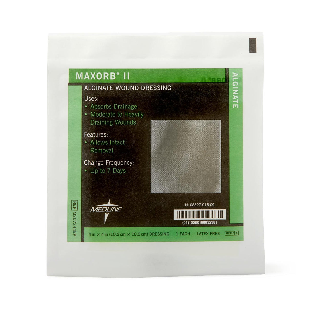Alginate Dressing Maxorb II 4 X 4 Inch Square