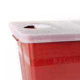 Sharps Container McKesson Prevent Red Base 13-3/4 W X 13-3/4 D X 14 H Inch Horizontal / Vertical Entry 8 Gallon
