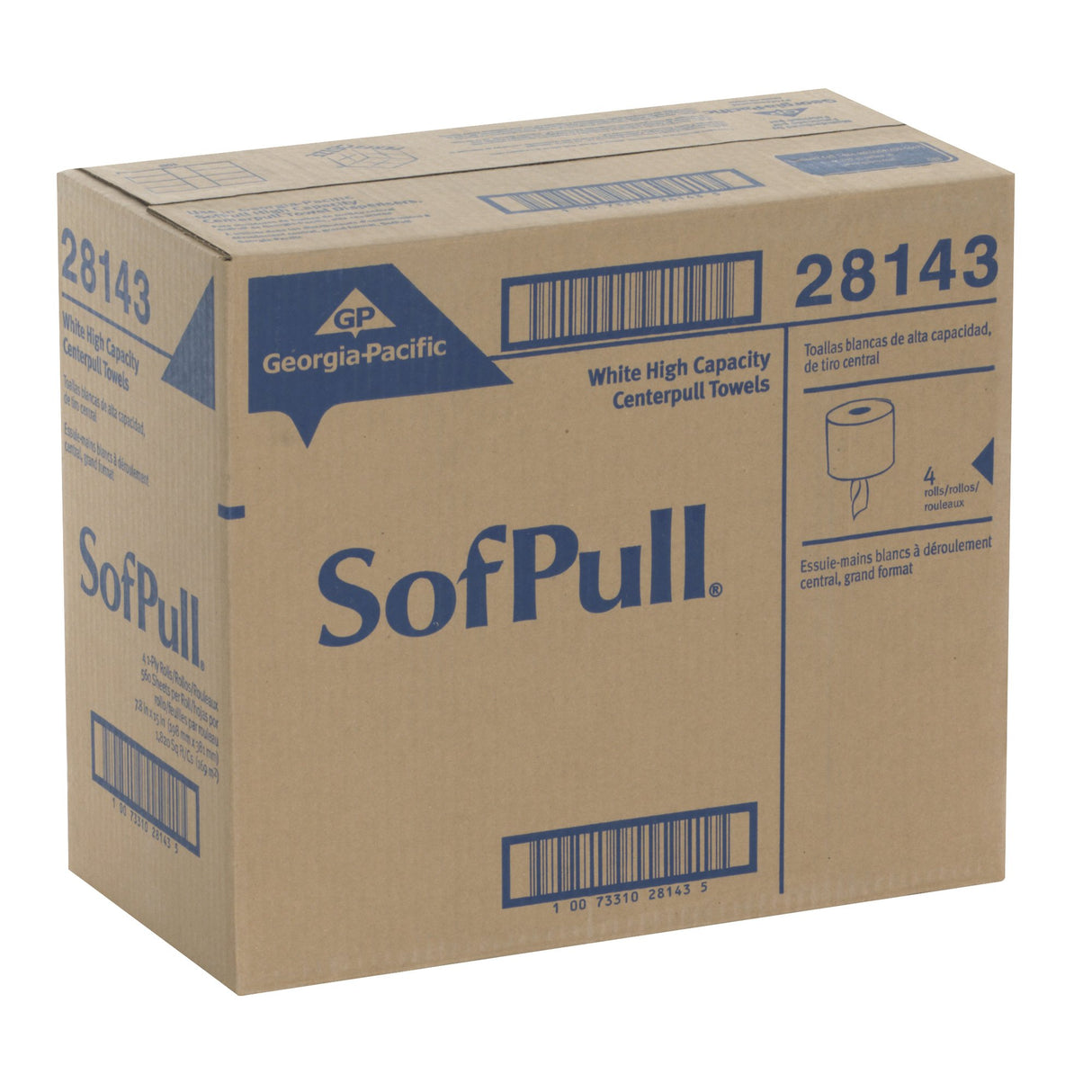 Paper Towel SofPull Perforated Center Pull Roll 7-4/5 X 15 Inch