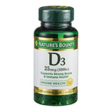 Vitamin Supplement Nature's Bounty Vitamin D 1,000 IU Strength Softgel 100 per Bottle