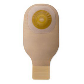 Ostomy Pouch Premier One-Piece System 12 Inch Length Convex, Pre-Cut 1-3/8 Inch Stoma Drainable