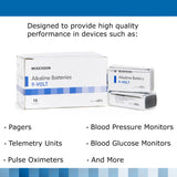 Alkaline Battery McKesson 9V Cell 9V Disposable 10 Pack