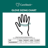 Exam Glove CareStock Large NonSterile Nitrile Standard Cuff Length Textured Fingertips Blue Chemo Tested