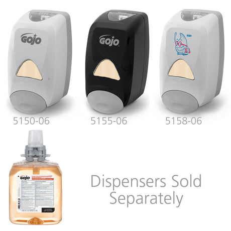 Antibacterial Soap GOJO Foaming 1,250 mL Dispenser Refill Bottle Fruit Scent