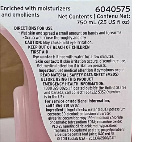 Soap Endure 50 Liquid 750 mL Dispenser Refill Bottle Sweet Scent