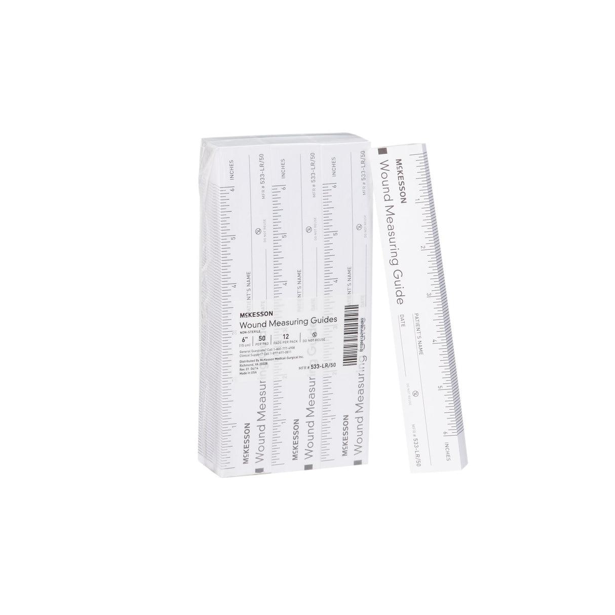 Wound Measuring Guide McKesson 6 Inch Length Paper NonSterile