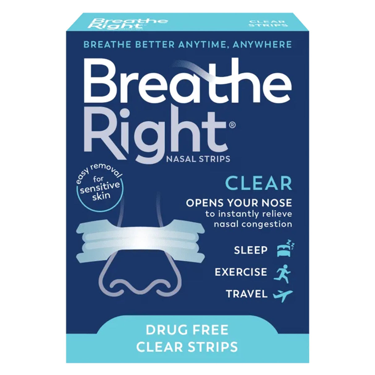 Allergy Relief Breathe Right Nasal Strip 30 per Box