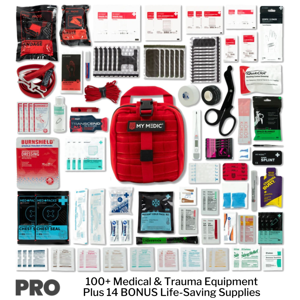 First Aid Kit My Medic MYFAK Pro Red Nylon Bag