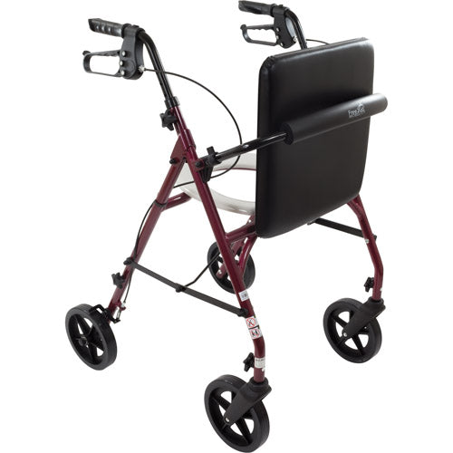 Free2GoTM Rollator Burgundy Toilet Seat  Walker  Frame