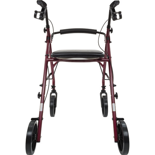 Free2GoTM Rollator Burgundy Toilet Seat  Walker  Frame