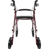 Free2GoTM Rollator Burgundy Toilet Seat  Walker  Frame