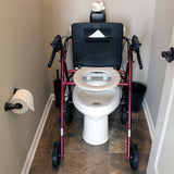 Free2GoTM Rollator Burgundy Toilet Seat  Walker  Frame