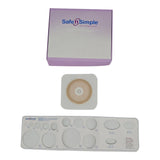 Ostomy Barrier Trim to Fit, Standard Wear Adhesive Tape Collar 70 mm Flange Up to 2-1/4 Inch Opening 5 X 5 Inch