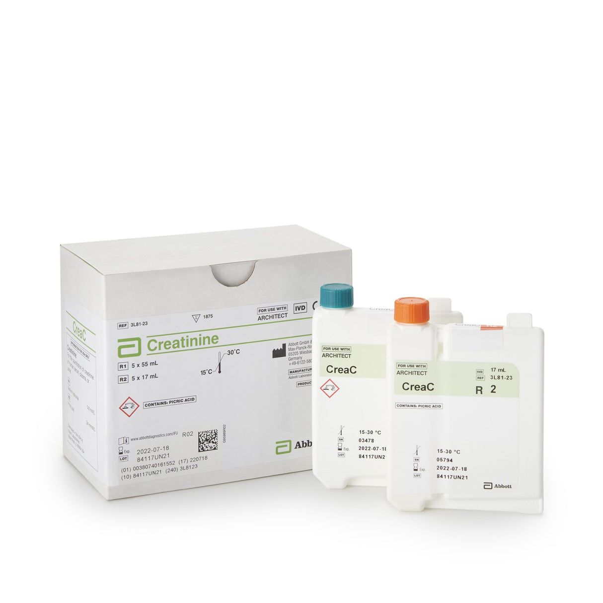 General Chemistry Reagent Architect Creatinine For Architect c16000 Analyzer 1,875 Tests