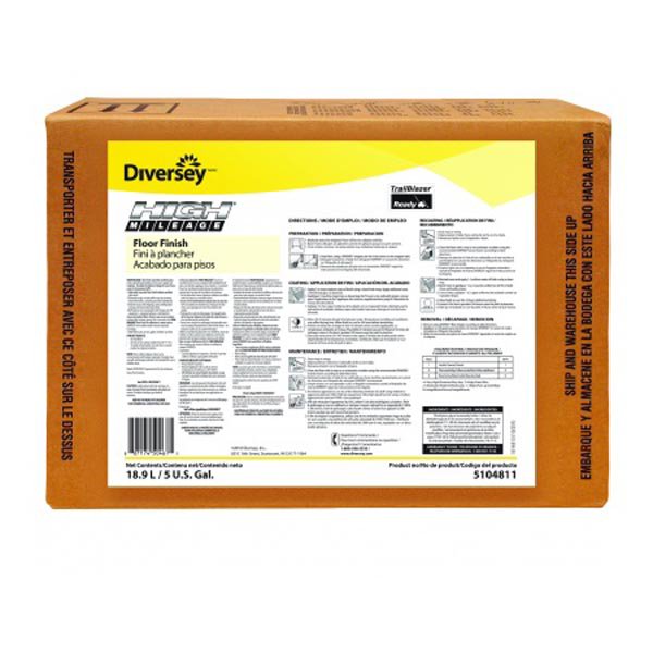 Floor Finish Diversey High Mileage Liquid 5 gal. Box Mild Scent