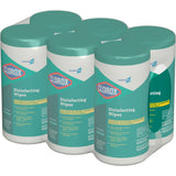 CloroxPro Clorox Surface Disinfectant Premoistened Manual Pull Wipe 75 Count Canister Fresh Scent NonSterile