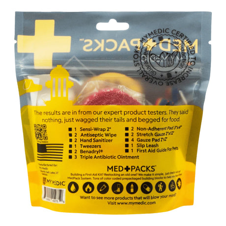 Pet First Aid Kit My Medic MED PACKS Pet Medic Plastic Pouch