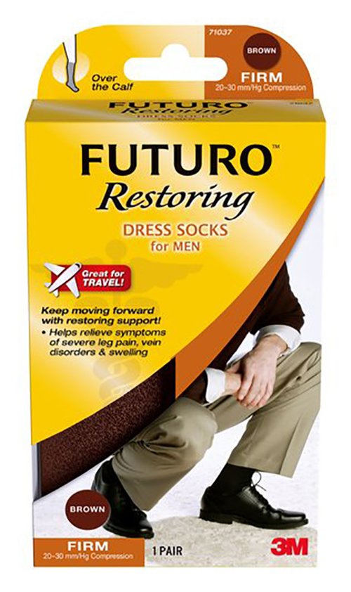 Compression Socks 3M Futuro Knee High X-Large Black Closed Toe