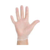 Exam Glove Halyard Medium NonSterile Vinyl Standard Cuff Length Smooth Clear Not Rated