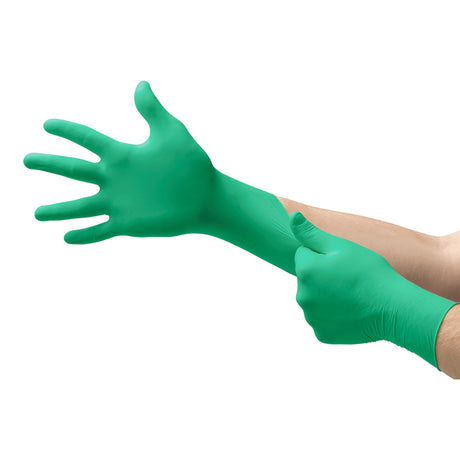 Exam Glove Neogard Small NonSterile Polychloroprene Standard Cuff Length Textured Fingertips Green Not Rated