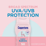 Sunscreen Coppertone Water Babies SPF 50 Lotion 8 oz. Bottle