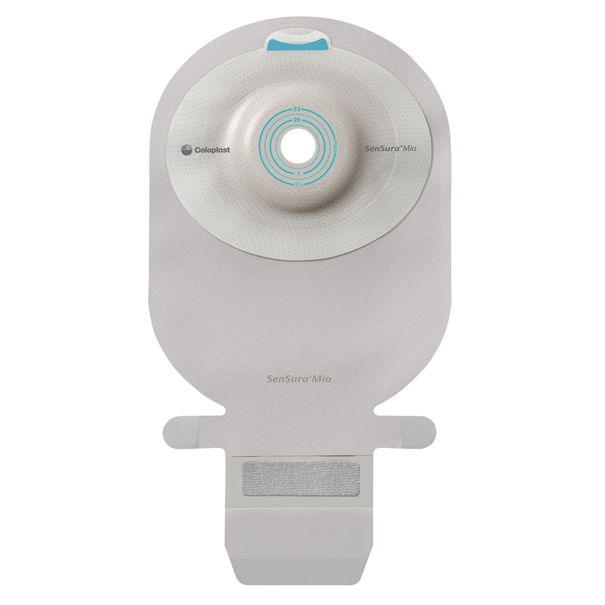 Ostomy Pouch SenSura Mio Convex One-Piece System 11 Inch Length, Maxi Convex Light, Pre-Cut 1-1/8 Inch Stoma Drainable