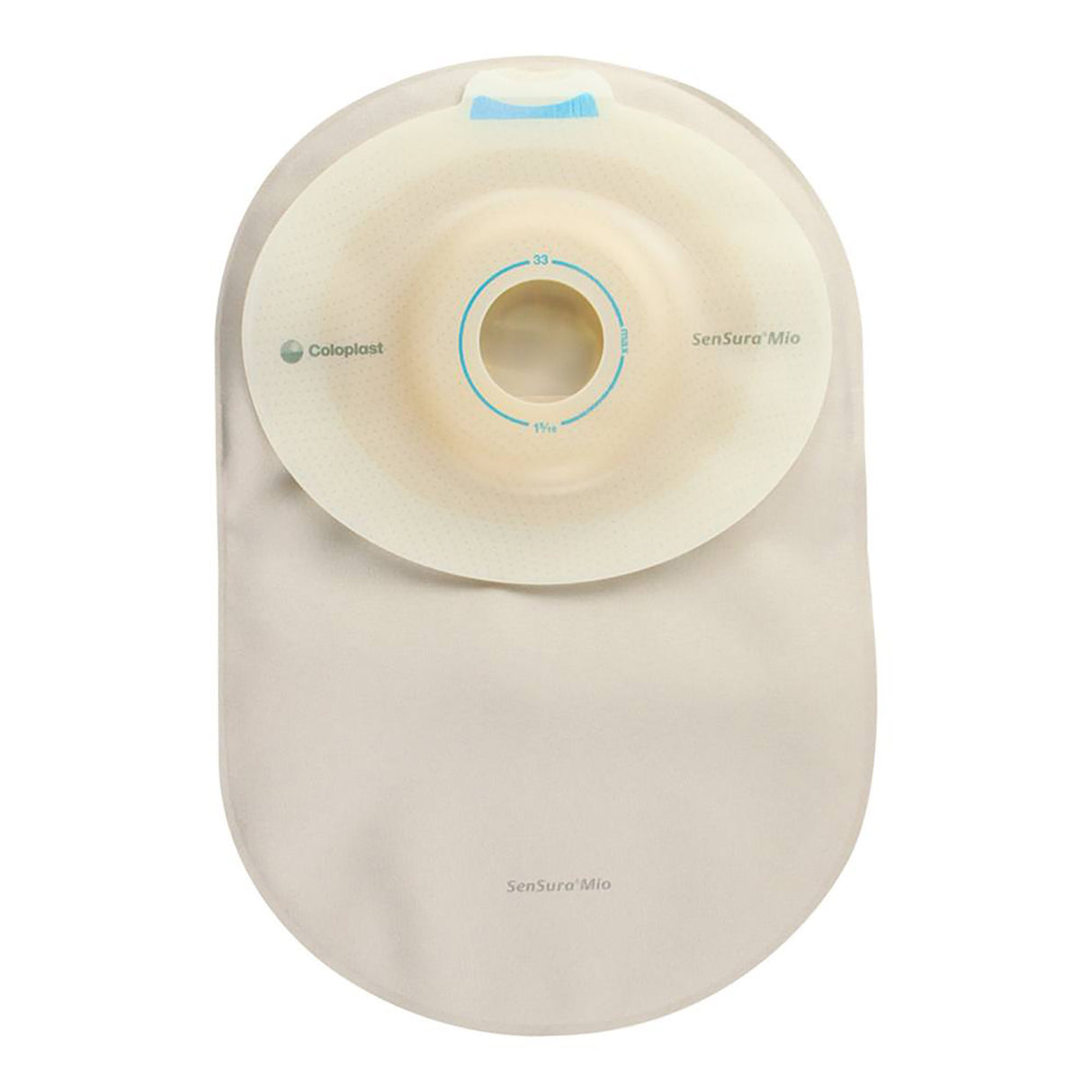Ostomy Pouch SenSura Mio Convex One-Piece System 8-1/4 Inch Length, Maxi Convex Light, Pre-Cut 1-1/8 Inch Stoma Closed End