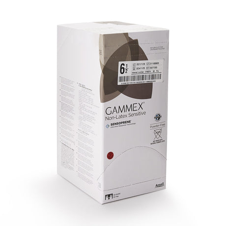 Surgical Glove GAMMEX Non-Latex Sensitive Size 6.5 Sterile Polychloroprene Standard Cuff Length Micro-Textured Cream Chemo Tested