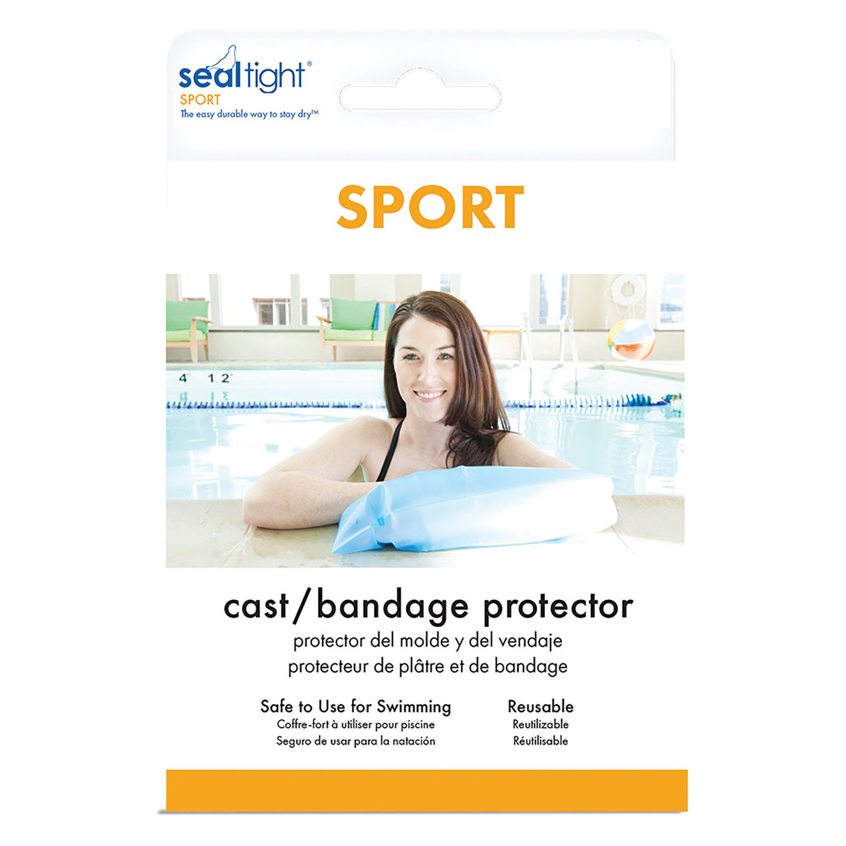 Arm Cast Cover SEAL-TIGHT Sport Short Thermoplastic Elastomer 21 Inch Arm Length