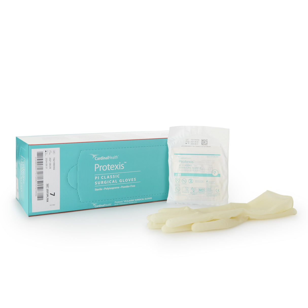 Surgical Glove Protexis PI Classic Size 7 Sterile Polyisoprene Standard Cuff Length Smooth Ivory Not Chemo Approved