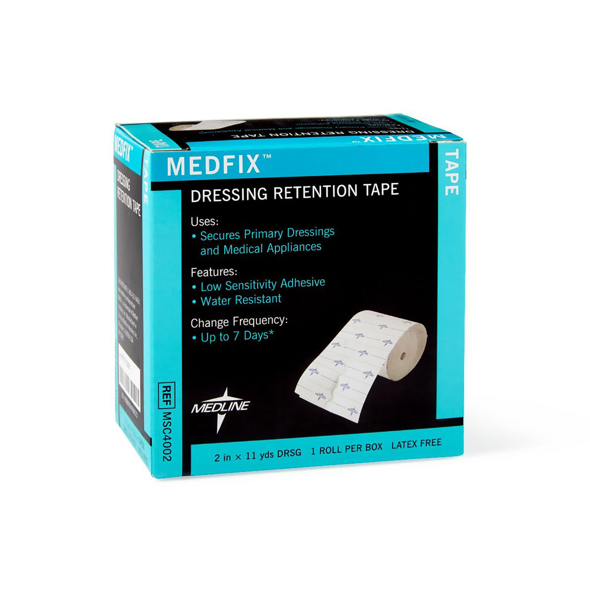 Water Resistant Dressing Retention Tape with Liner MedFix White 2 Inch X 11 Yard Nonwoven NonSterile