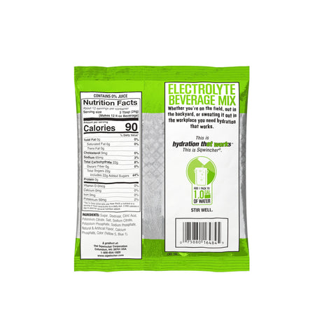 Oral Electrolyte Solution Sqwincher Powder Pack Lemon-Lime Flavor 9.53 oz. Electrolyte