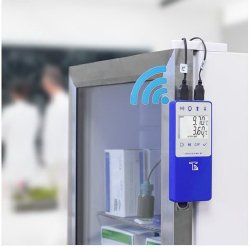 Datalogging Refrigerator / Freezer Thermometer with Alarm TraceableLIVE Fahrenheit / Celsius -58 to +140F (-50 to +60C) 2 Glycol Bottle Probes Multiple Mounting Options Battery Operated