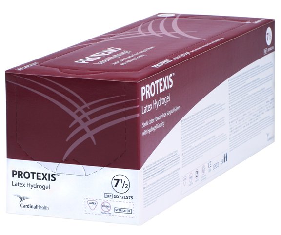 Surgical Glove Protexis Latex Hydrogel Size 8 Sterile Latex Standard Cuff Length Smooth Translucent Yellow Not Chemo Approved