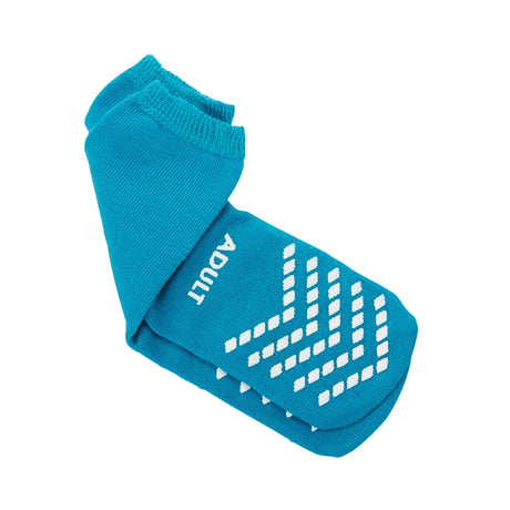 Slipper Socks McKesson Unisex Adult Large Single Tread Single Patient Use Teal