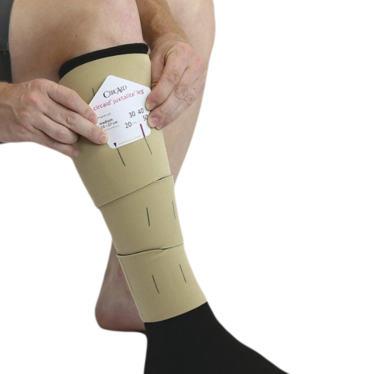 Compression Wrap circaid juxtalite Large / Short Tan Lower Leg