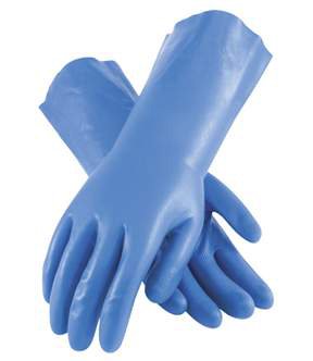 Utility Glove PIP Assurance Large Nitrile Blue 13 Inch Straight Cuff NonSterile