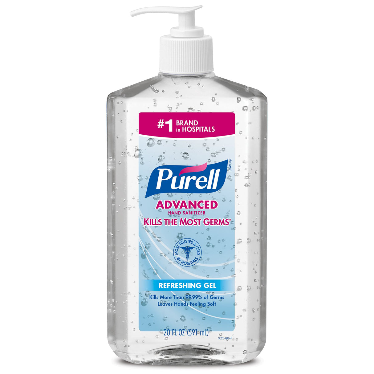 Hand Sanitizer Purell Advanced 20 oz. Ethyl Alcohol Gel Pump Bottle
